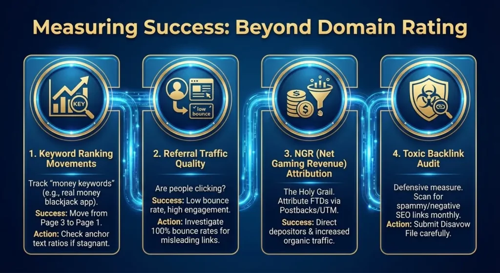 Casino Link Building: The Ultimate Guide to Safe Backlinks (2026) measuring success beyond domain rating